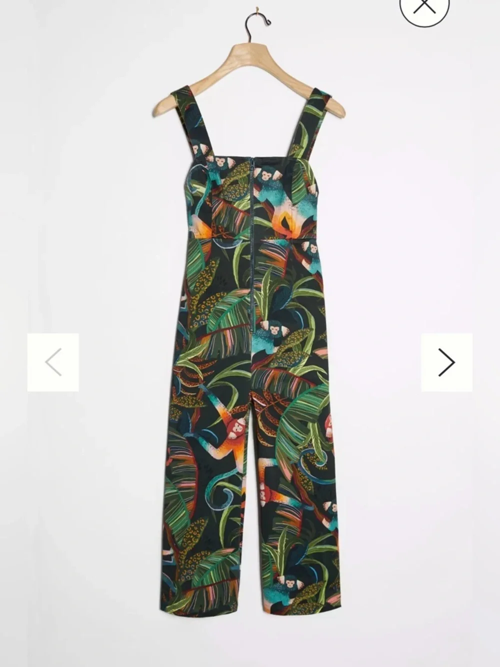 FARM Rio Monkeys Cropped Jumpsuit